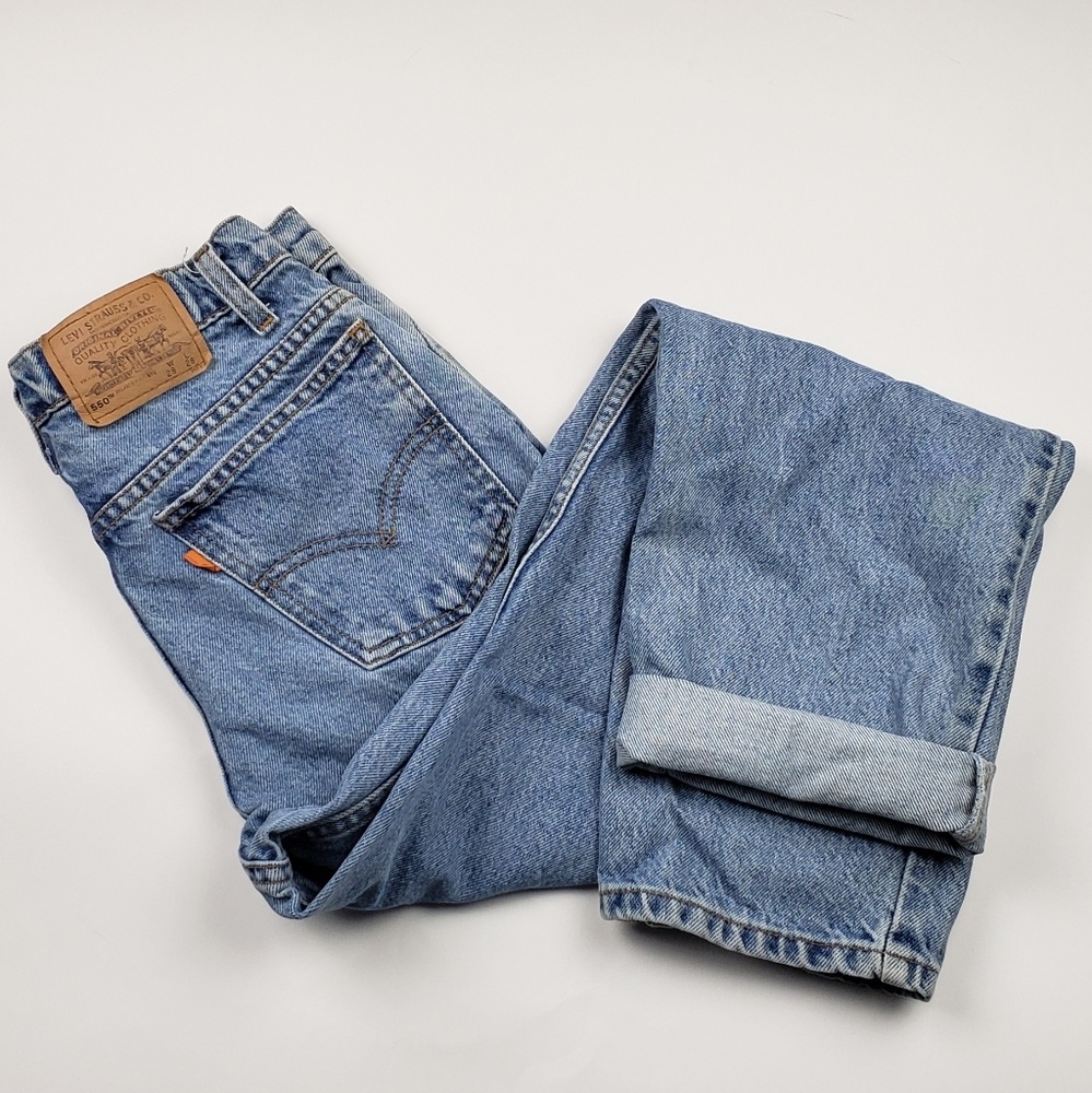 Vintage Levis 550 High Waisted Mom Jeans Size 29
